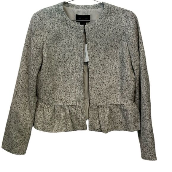 NWT Ann Taylor factory cropped jacket/ office with ruffle size 8 - Picture 1 of 11